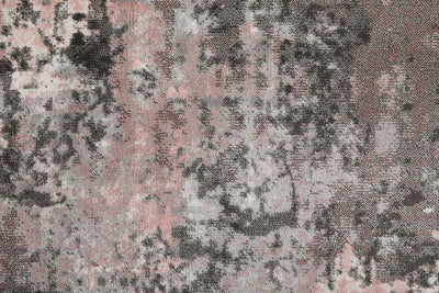 Tapis de couloir vintage Gris et Rose 80x300cm