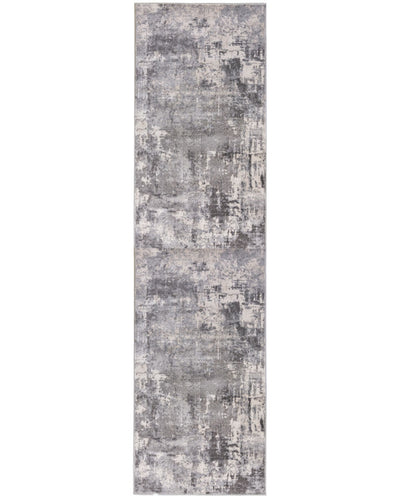 Tapis de couloir vintage Gris 80x300cm