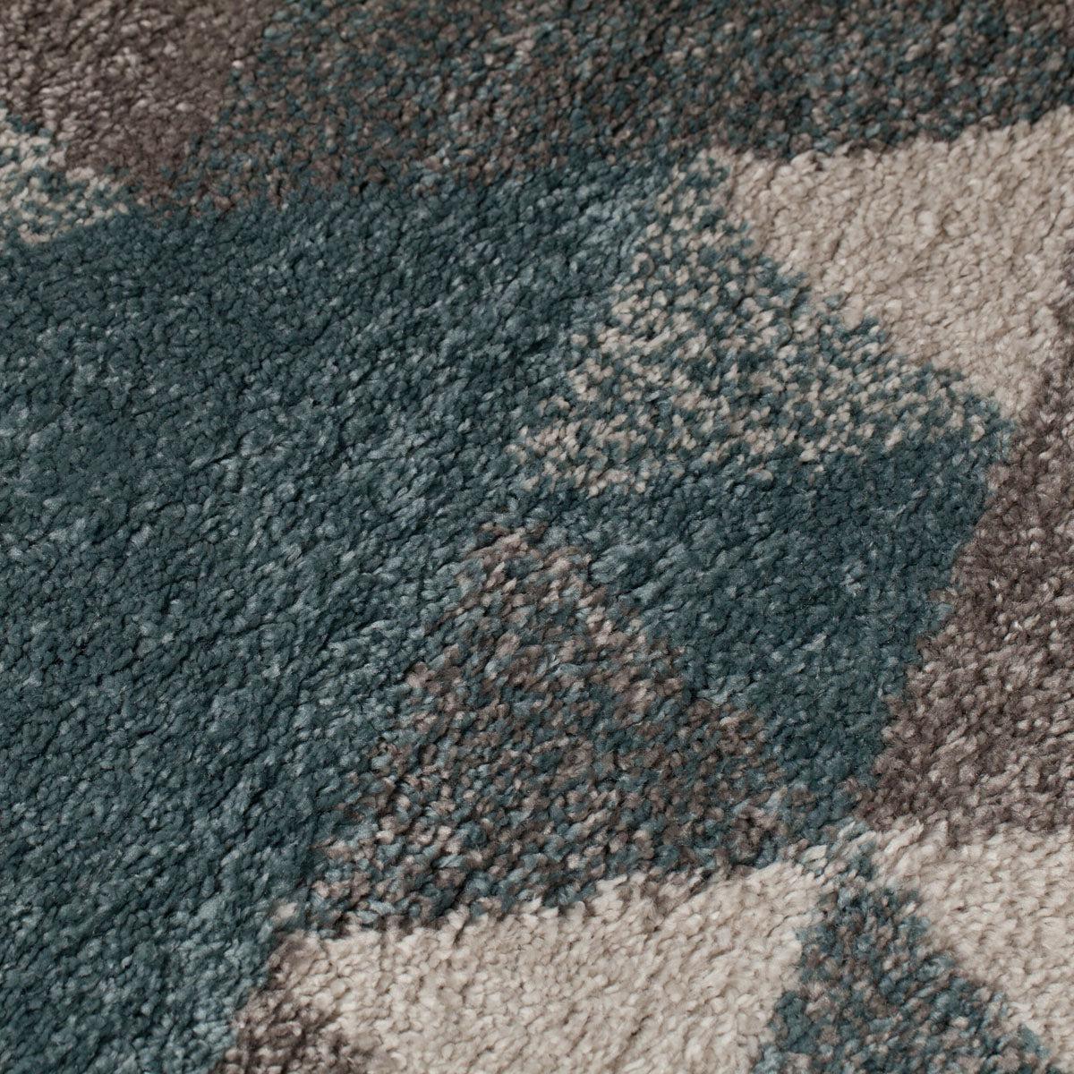 Tapis de couloir Shaggy Nuru Bleu Gris 60x230cm