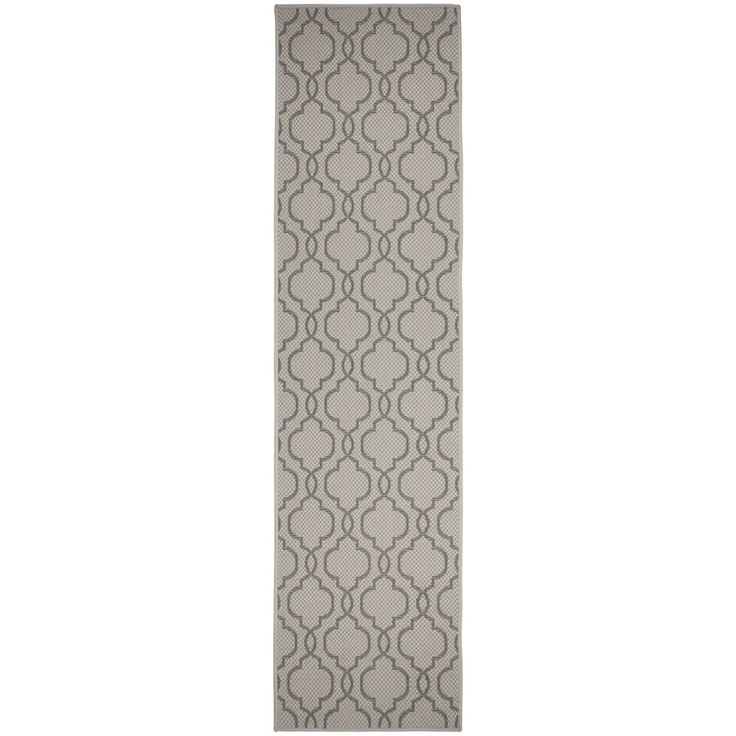 Tapis Extérieur Milan Gris et Blanc 60x230cm