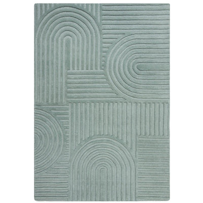 Tapis en laine Zen Garden bleu turquoise