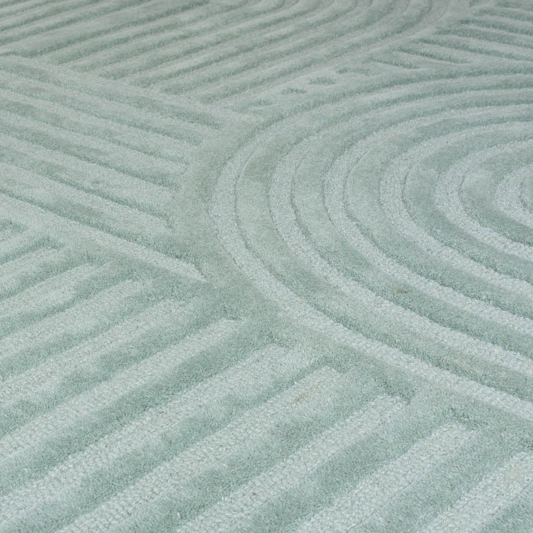 Tapis en laine Zen Garden bleu turquoise