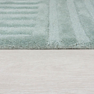 Tapis en laine Zen Garden bleu turquoise