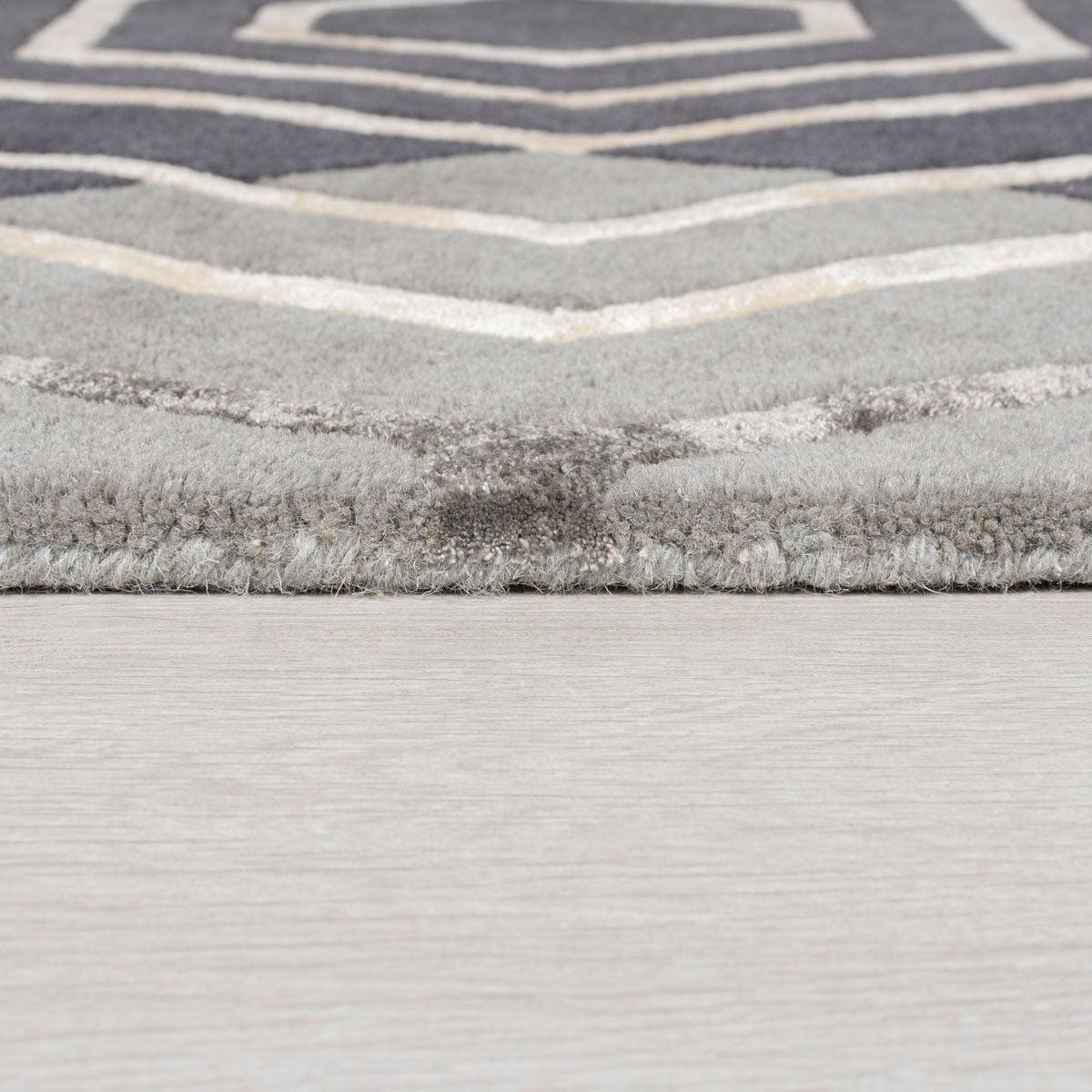 Tapis en laine Harlow Gris