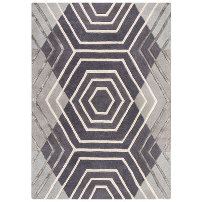 Tapis en laine Harlow Gris