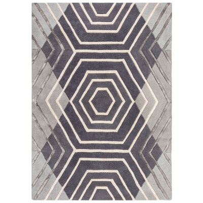 Tapis en laine Harlow Gris 160x230cm "Imparfait"