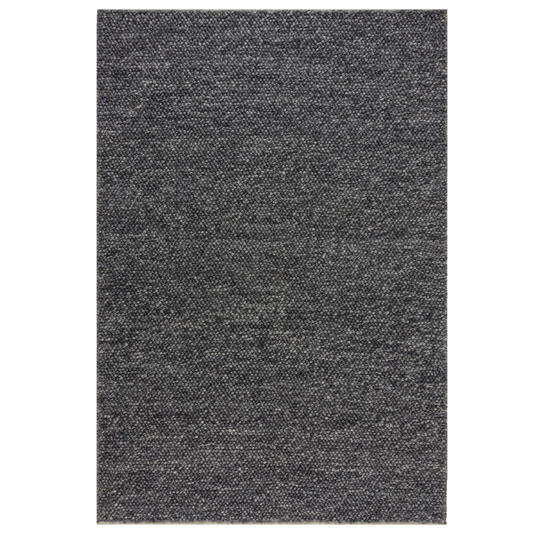 Tapis en laine gris 80x150cm