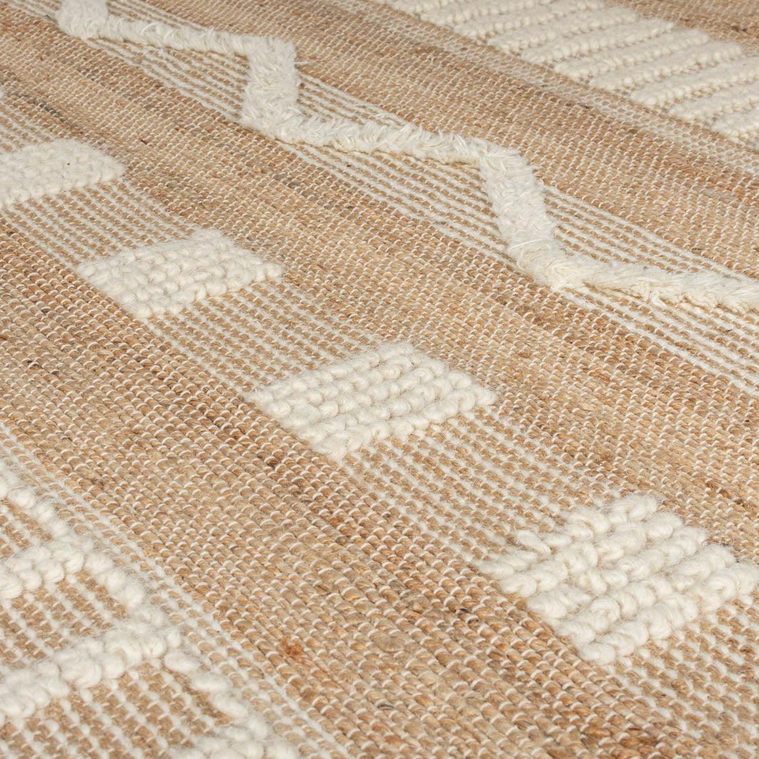 Tapis en Jute et laine 60x230cm