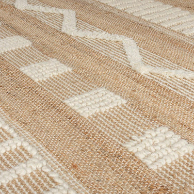 Tapis en Jute et laine 60x230cm