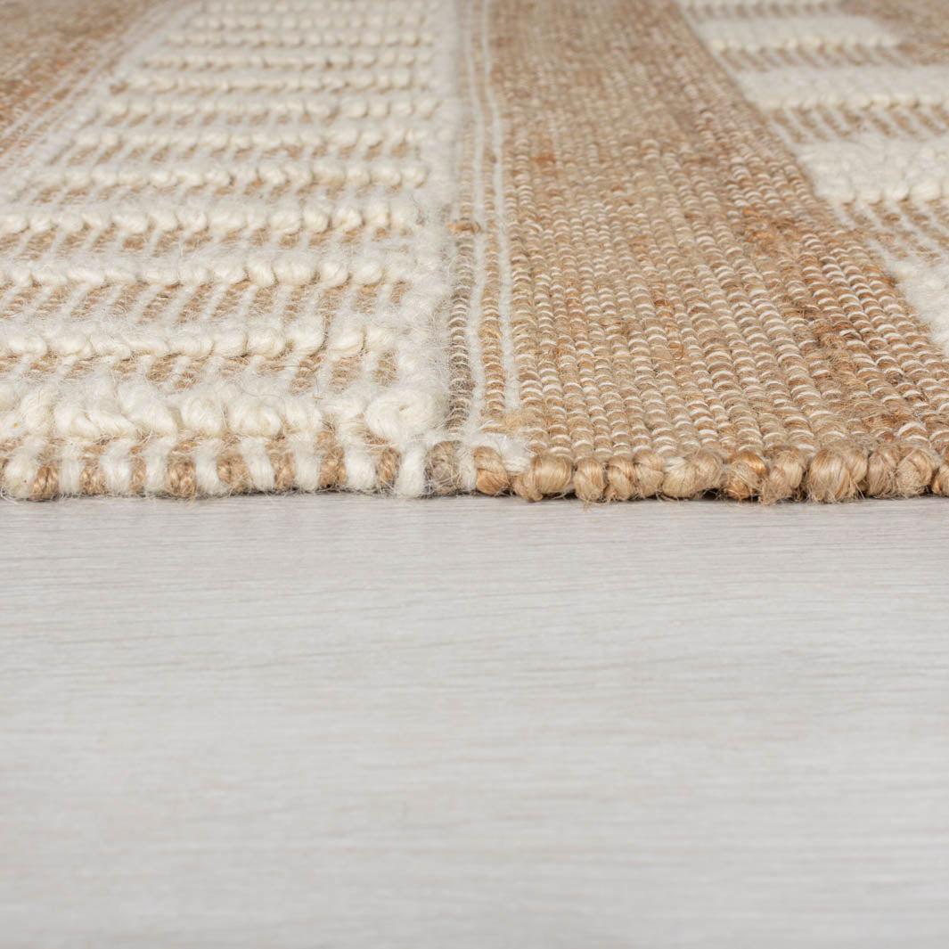 Tapis en Jute et laine 60x230cm