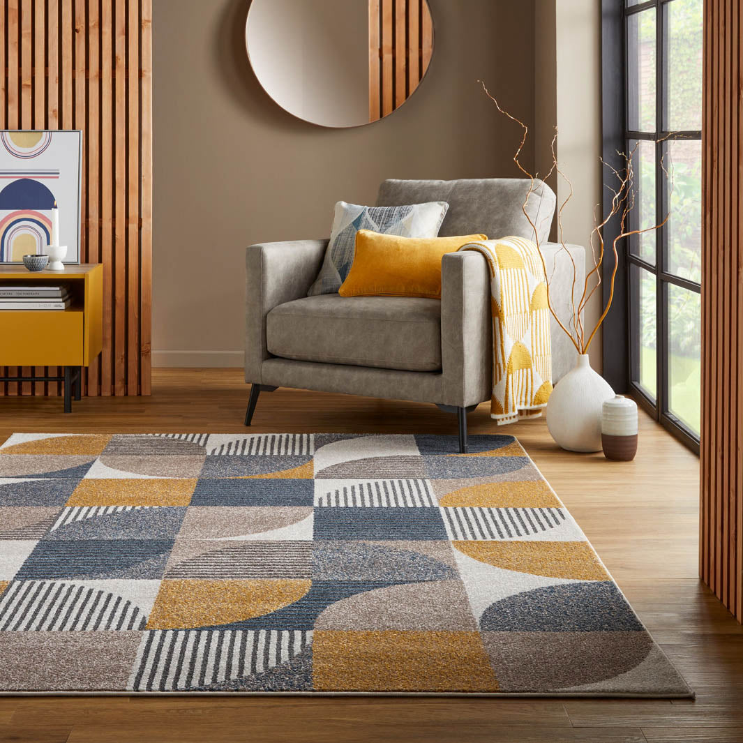 Tapis Geo Retro