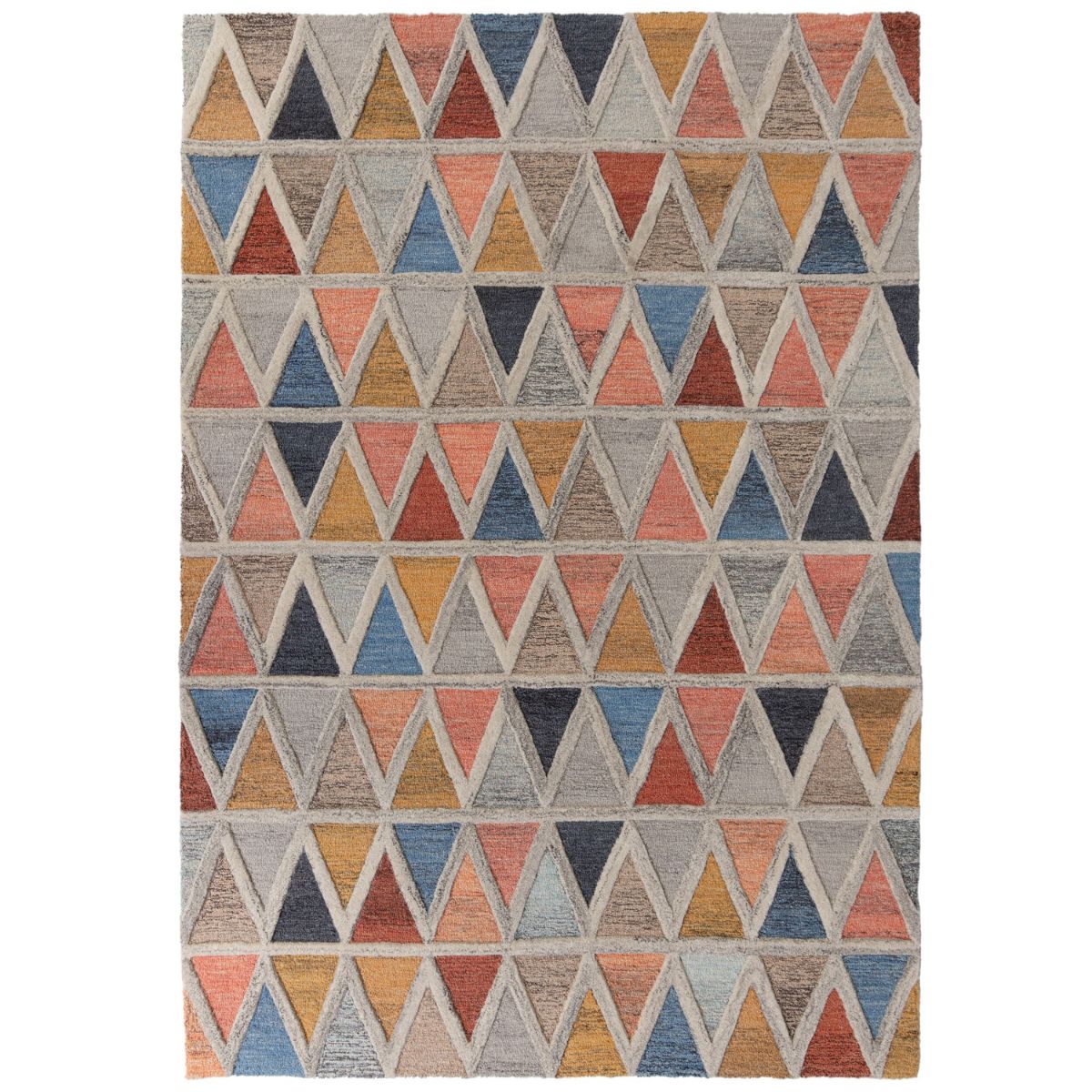 Tapis en laine Moretz multicolore