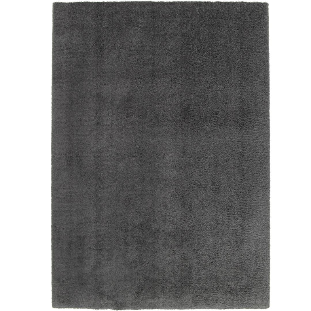 Tapis Shaggy epais gris anthracite