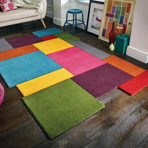 tapis graphique en laine