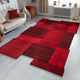 Tapis laine Collage Rouge