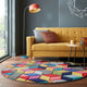 Tapis Dynamic Multicolore 160x160cm