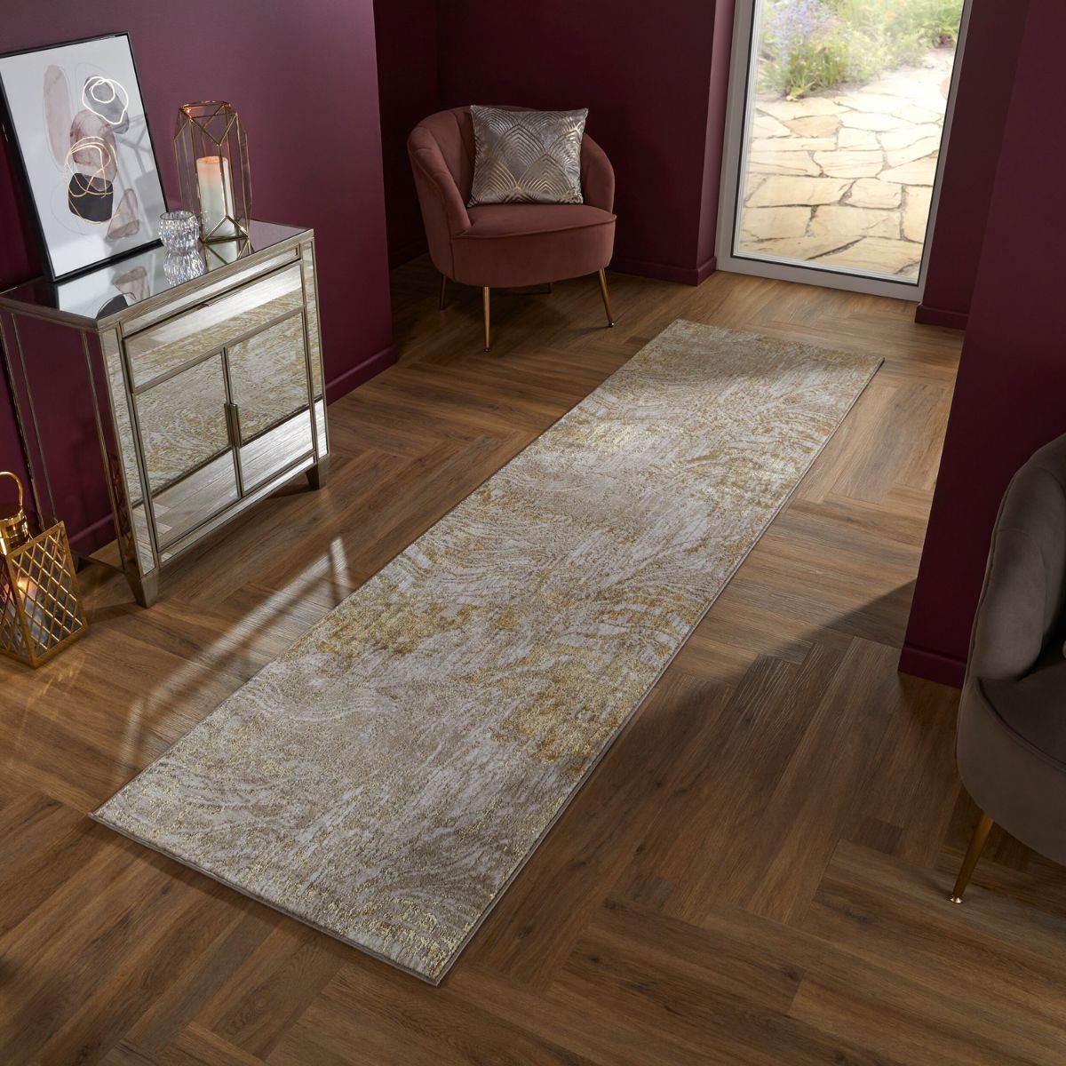 Tapis de couloir Arissa 80x300cm