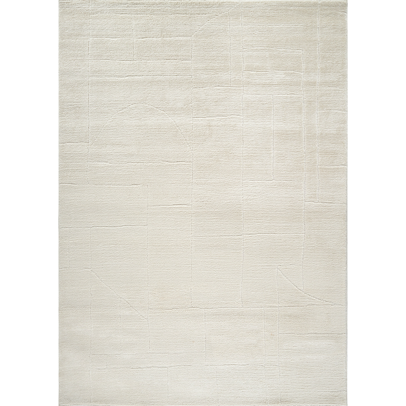 Tapis Scandinave Moderne Ivoire Bari