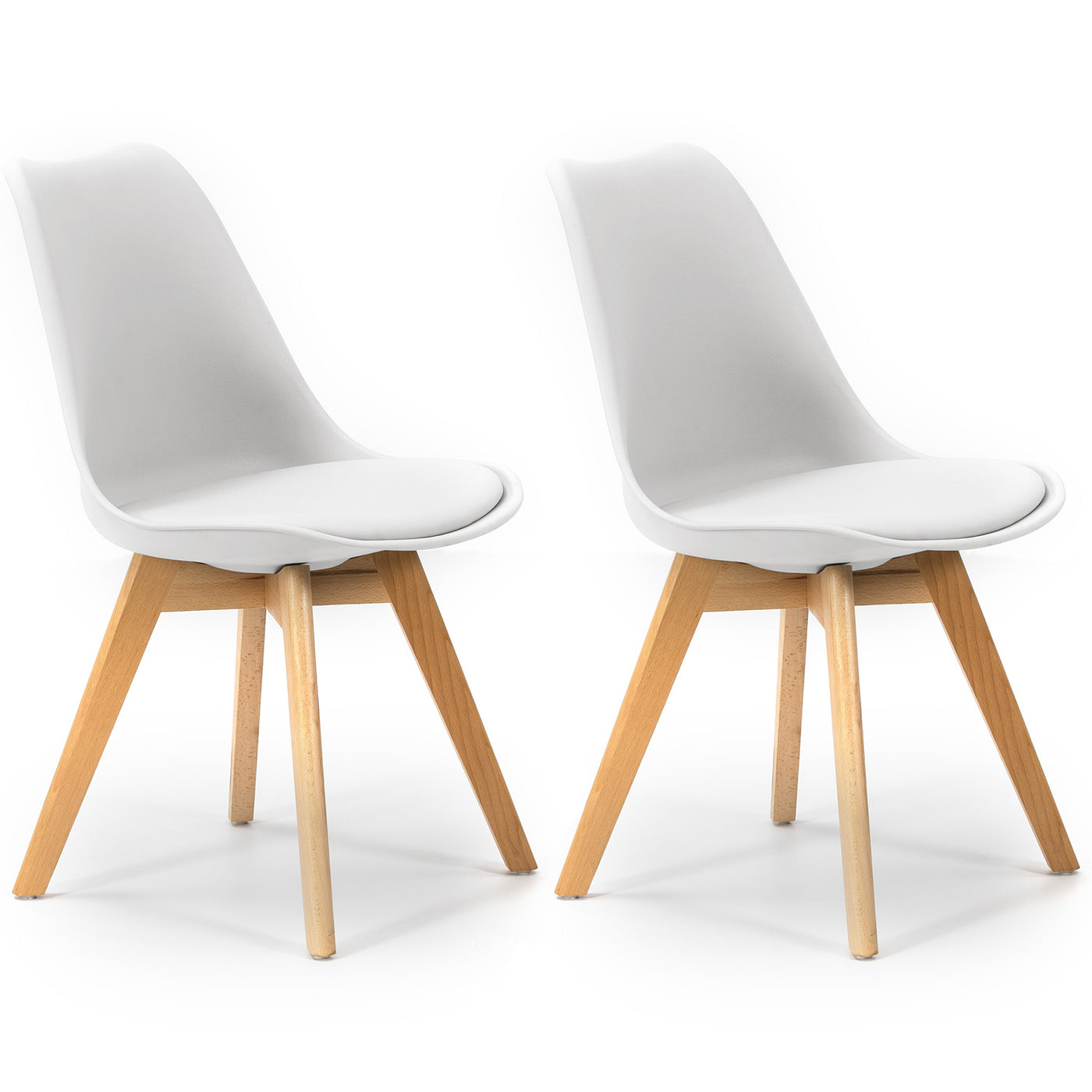 Lot de 2 chaises scandinaves Klara