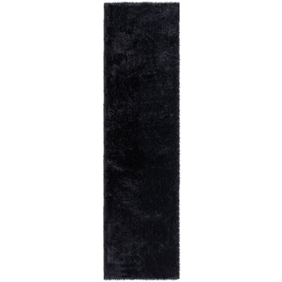 Tapis de couloir Shaggy noir 60x230cm