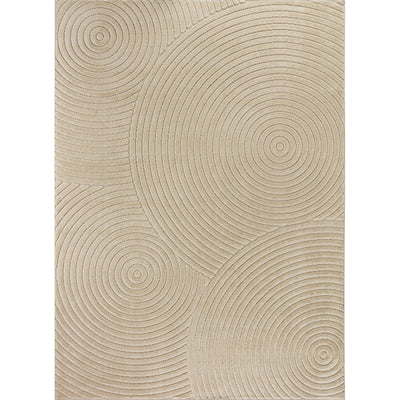 Tapis d'Intérieur/Extérieur Scandinave Moderne Beige Kaysa