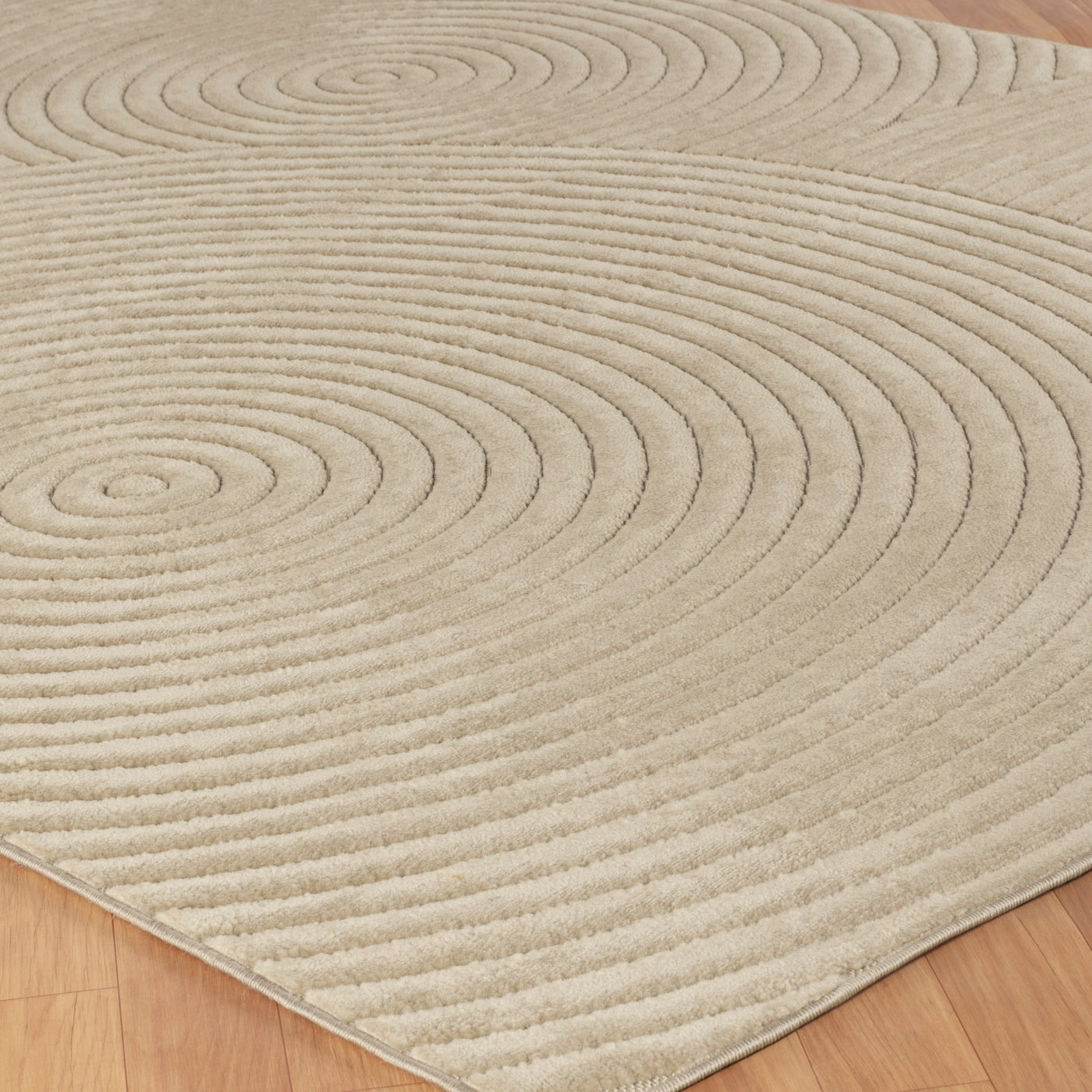 Tapis d'Intérieur/Extérieur Scandinave Moderne Beige Kaysa