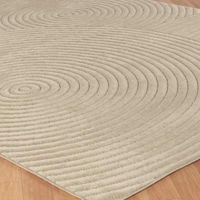 Tapis d'Intérieur/Extérieur Scandinave Moderne Beige Kaysa