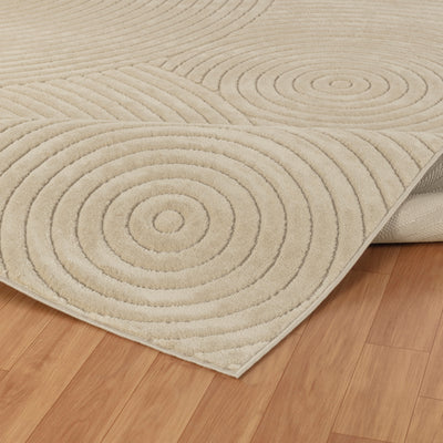Tapis d'Intérieur/Extérieur Scandinave Moderne Beige Kaysa