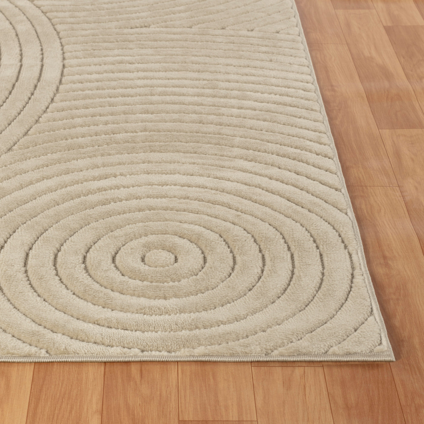 Tapis d'Intérieur/Extérieur Scandinave Moderne Beige Kaysa