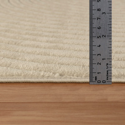 Tapis d'Intérieur/Extérieur Scandinave Moderne Beige Kaysa