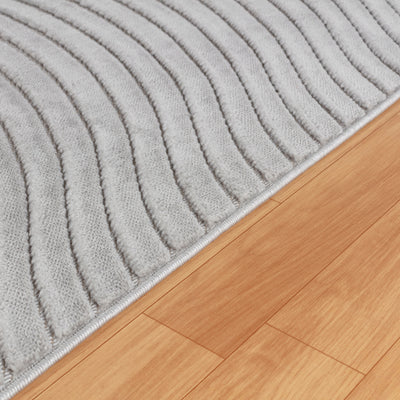 Tapis d'Intérieur/Extérieur Scandinave Moderne Gris  Kuta