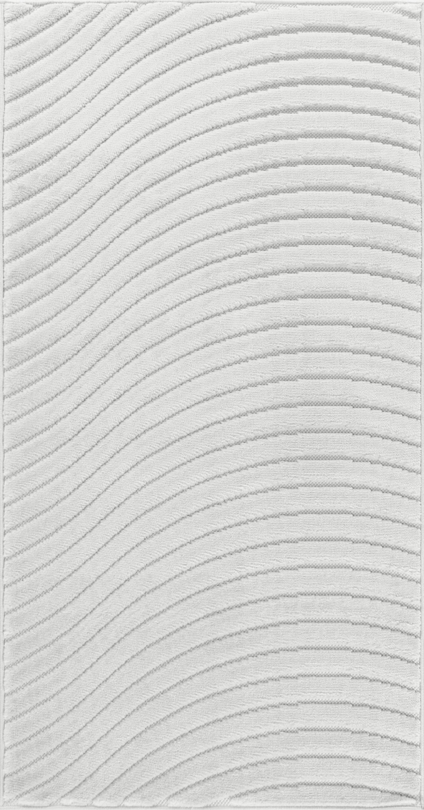 Tapis d'Intérieur/Extérieur Scandinave Moderne Blanc Kuta