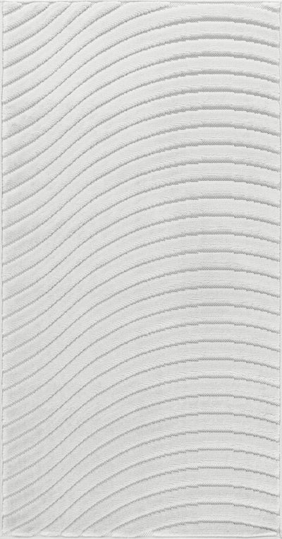 Tapis d'Intérieur/Extérieur Scandinave Moderne Blanc Kuta
