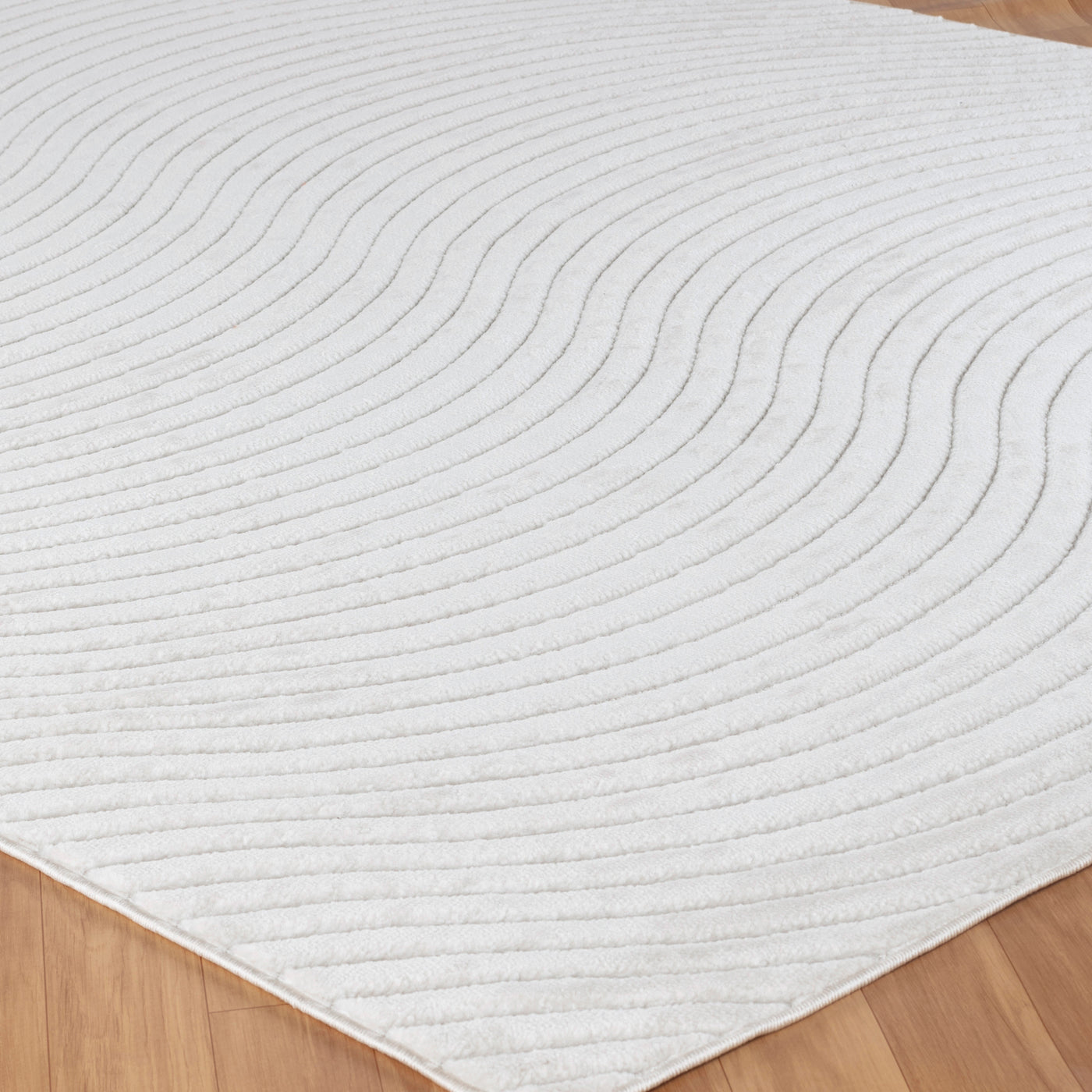 Tapis d'Intérieur/Extérieur Scandinave Moderne Blanc Kuta