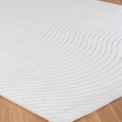Tapis d'Intérieur/Extérieur Scandinave Moderne Blanc Kuta