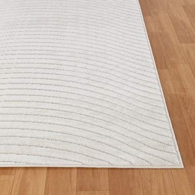 Tapis d'Intérieur/Extérieur Scandinave Moderne Blanc Kuta