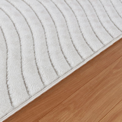 Tapis d'Intérieur/Extérieur Scandinave Moderne Blanc Kuta