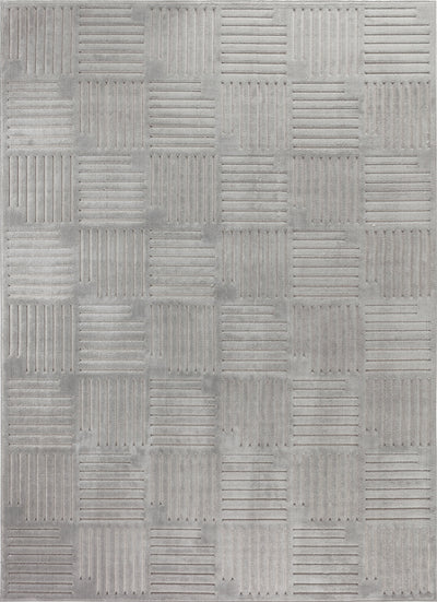 Tapis d'Intérieur/Extérieur Scandinave Moderne Gris  Curico