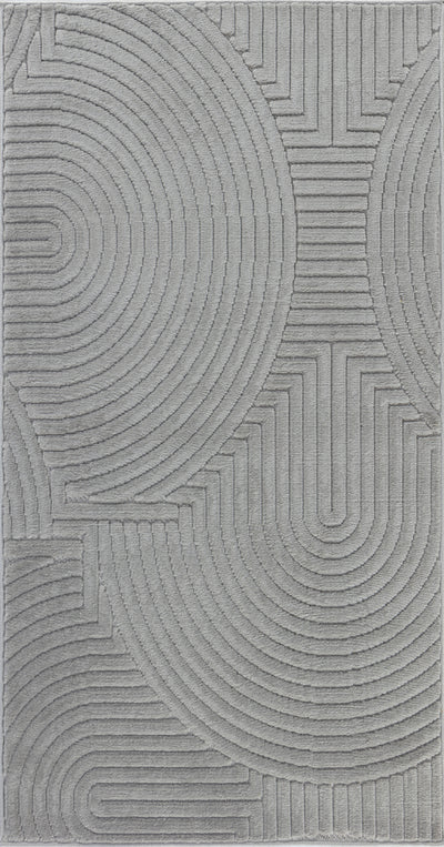 Tapis d'Intérieur/Extérieur Scandinave Moderne Gris  Guiza