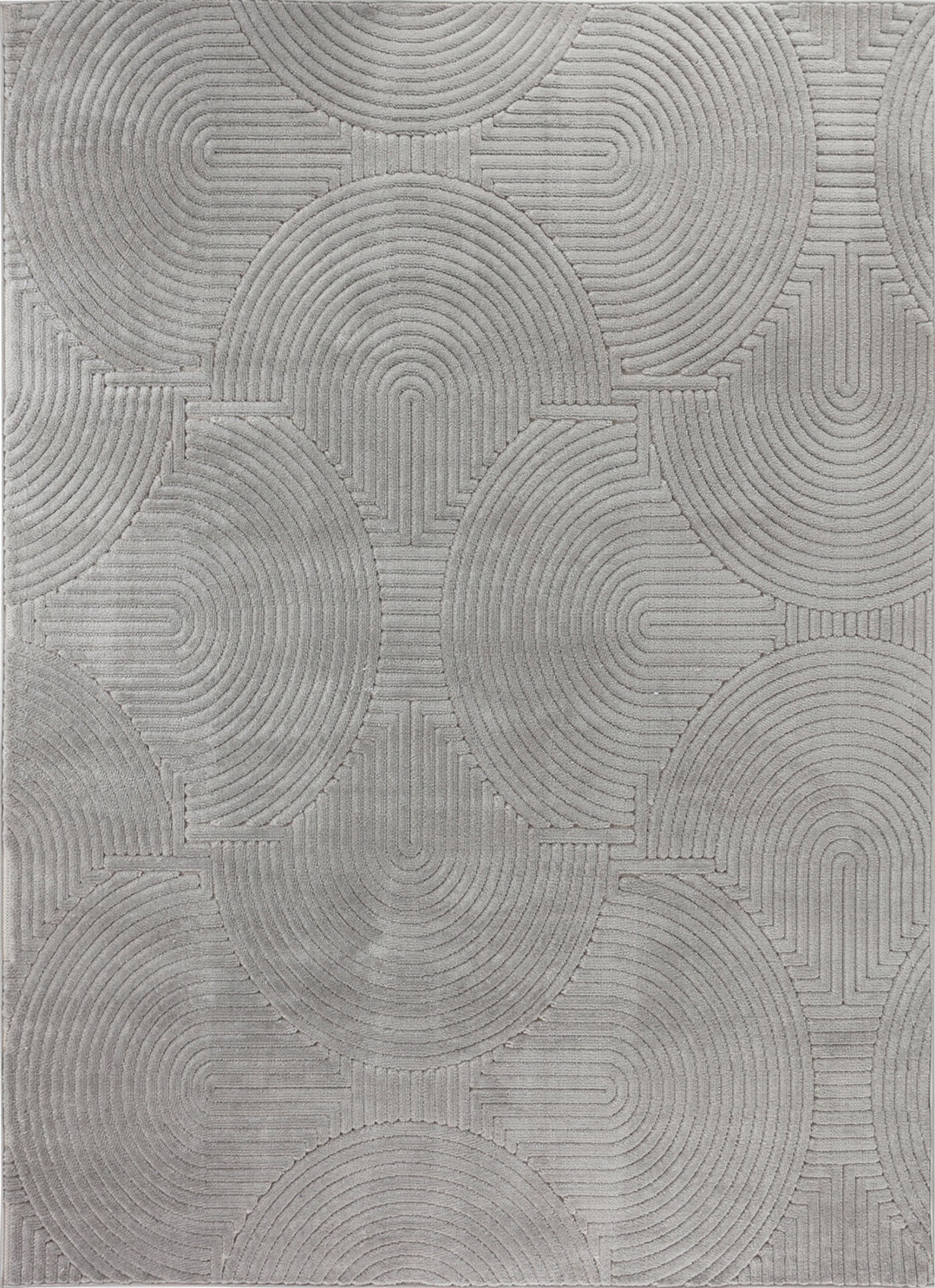 Tapis d'Intérieur/Extérieur Scandinave Moderne Gris  Guiza