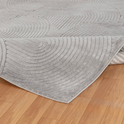 Tapis d'Intérieur/Extérieur Scandinave Moderne Gris  Guiza