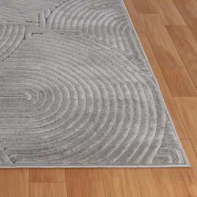Tapis d'Intérieur/Extérieur Scandinave Moderne Gris  Guiza