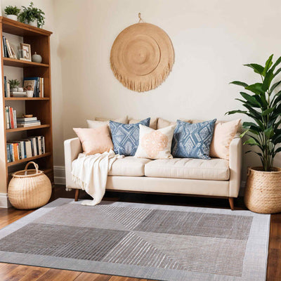 Tapis Scandinave Bohème Gris/Beige Charlestown