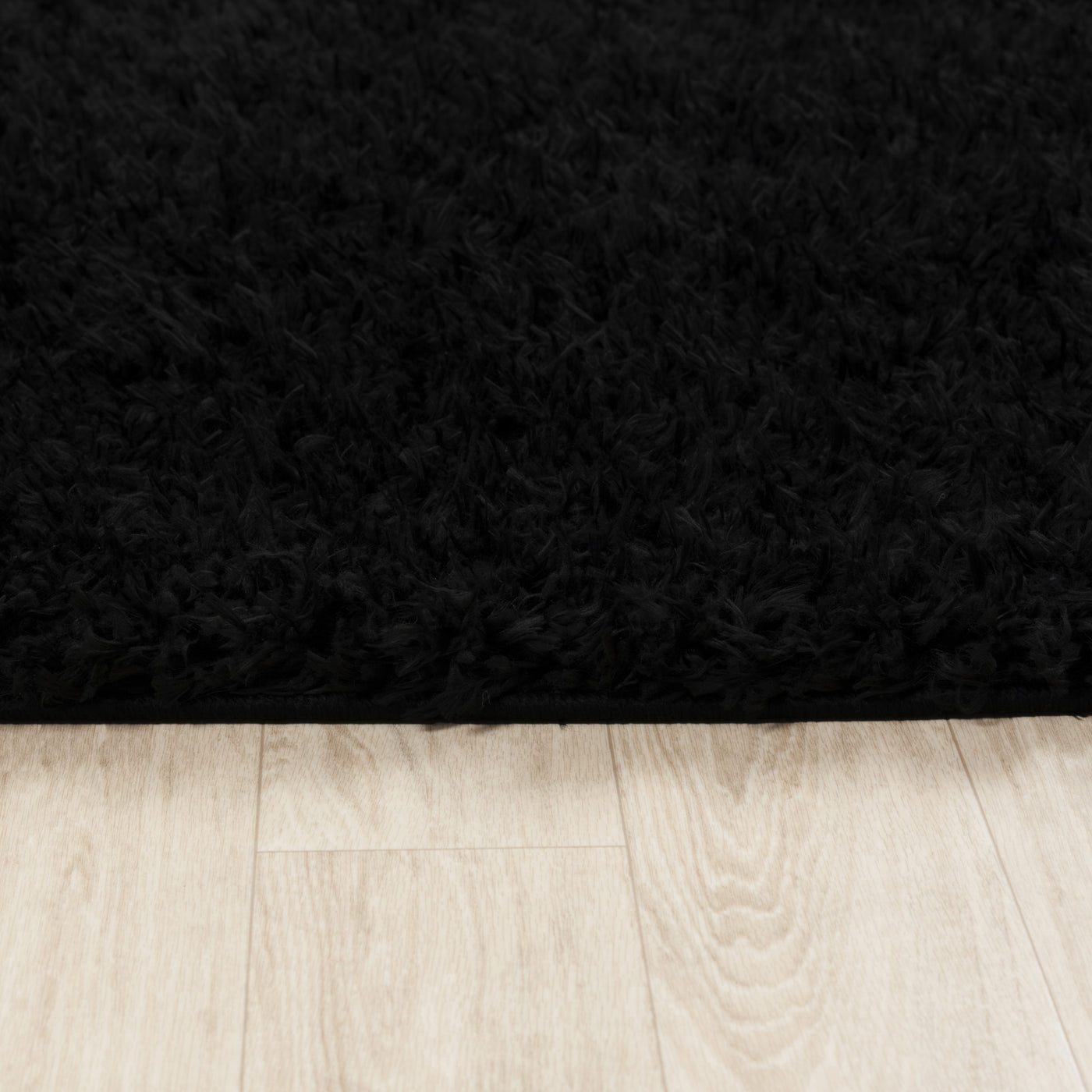 Tapis Shaggy Moderne Noir Dadu