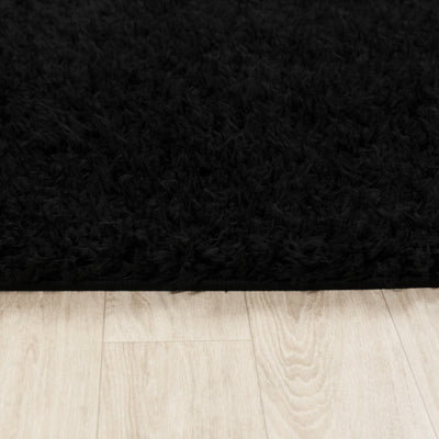 Tapis Shaggy Moderne Noir Dadu