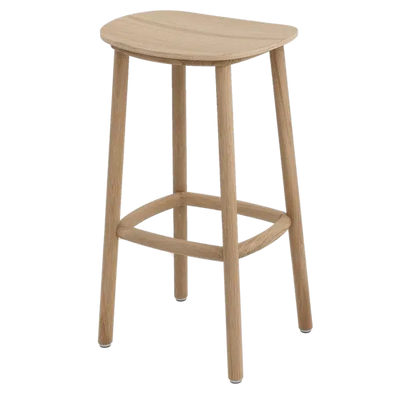 Lot de 2 Tabourets haut design Cruso en bois