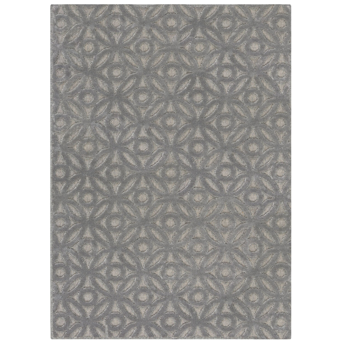 Tapis Clarissa gris argenté 80x150cm