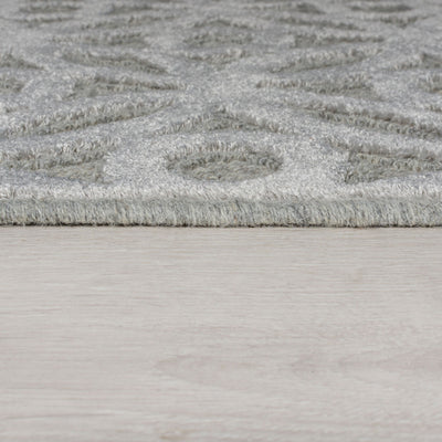 Tapis Clarissa gris argenté 80x150cm