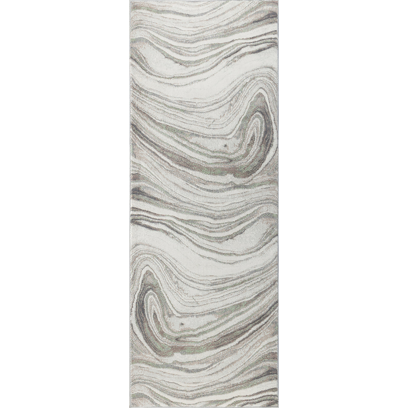 Tapis de Couloir Scandinave Moderne Gris/Brun Kochi