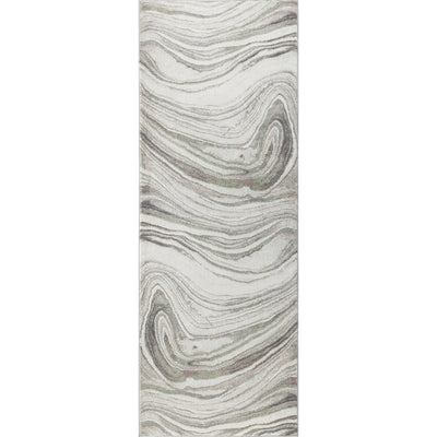 Tapis de Couloir Scandinave Moderne Gris/Brun Kochi